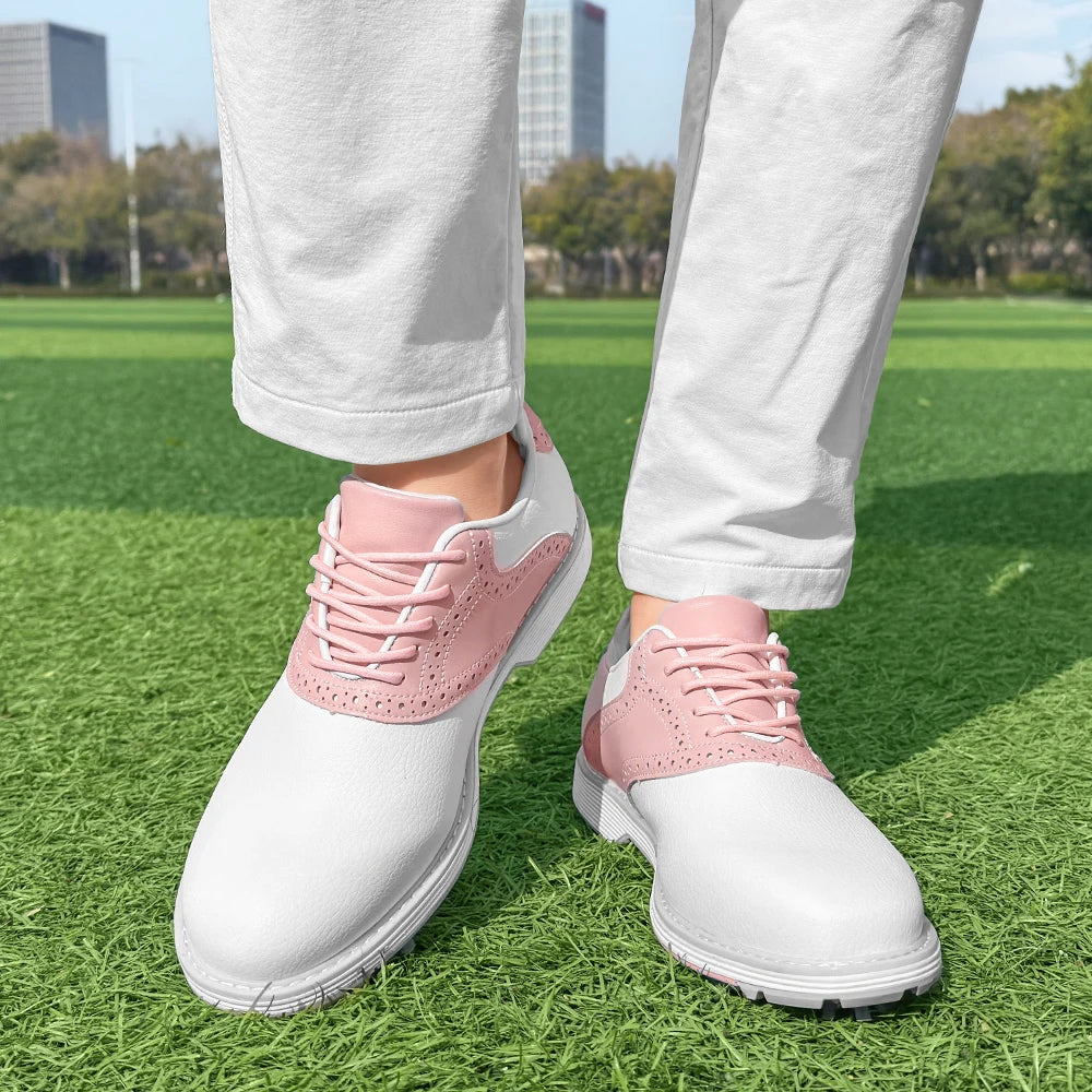 Ladies' Professional Golf Shoes, Fashionable Casual Walking Shoes, Outdoor Fitness Non Slip Comfortable Golf Sports Shoes