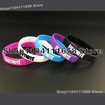 Lysande silikonarmband med Fortnite-tema, festdekoration, födelsedagsarmband, gummiband, trendiga leksaker för vuxna och tonåringar, födelsedagspresent