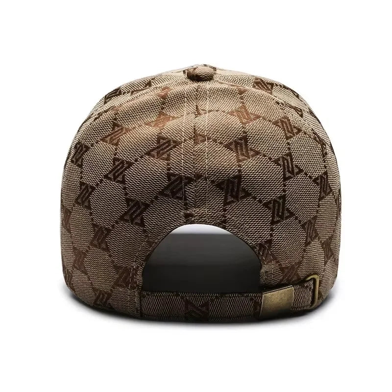 Four Seasons New Sunscreen Three-Line Sewn Baseball Cap Men's And Women's Casual Cap Net Red Distressed 1841 Hat