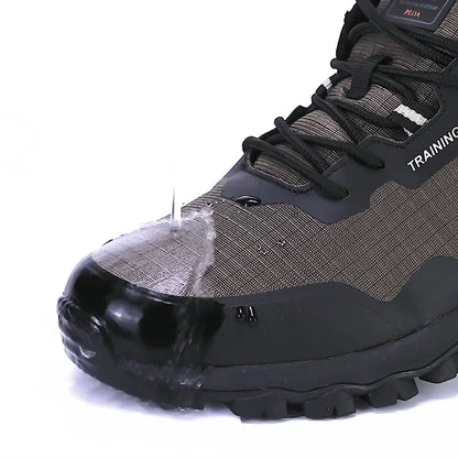 Baasploa Men New Hiking Shoes Outdoor Waterproof Wear Resistant Non Slip Sneakers Male Casual Lightweight Lace-Up Walking Shoes