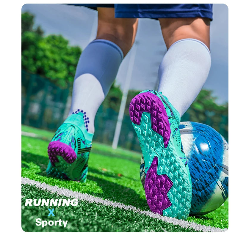Bottes de Football professionnelles pour hommes, crampons de Football, entraînement de Sport en plein air, respirants pour étudiants, ultralégers, unisexe, livraison directe