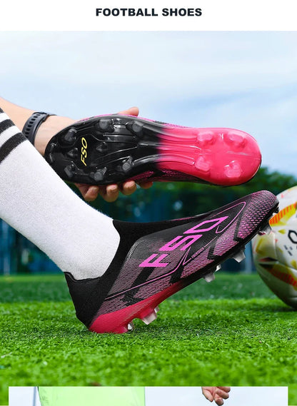 Fodboldstøvler til mænd – Fodboldsko i høj kvalitet – Sneakers – Til kampe – Indendørs – Skridsikre – Græsstøvler – Højt skaft – Futsal – Bestselgere – Udendørs