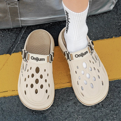 Sabots de plage d'été pour hommes, sandales d'extérieur, pantoufles confortables, tongs EVA pour hommes, chaussures de jardin décontractées, pantoufles de plage pour hommes et femmes