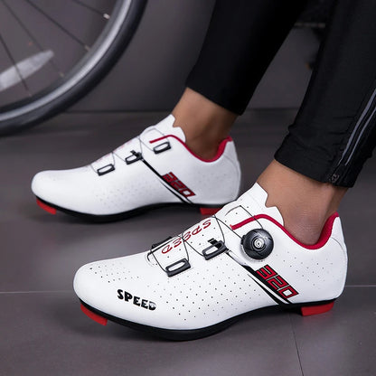 Men Cycling Shoes Road Cycling Sports Shoes Women MTB Racing Competition Self-Locking Cycling Shoes Spd Cleats Cycling Shoes