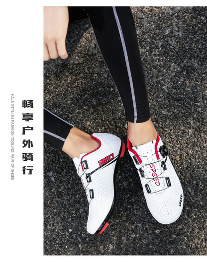 New Cycling Shoes MTB Cycling Men's Sports Shoes Self-Locking Speed Road Cycling Sports Shoes Women's SPD Cleats Cycling Shoes
