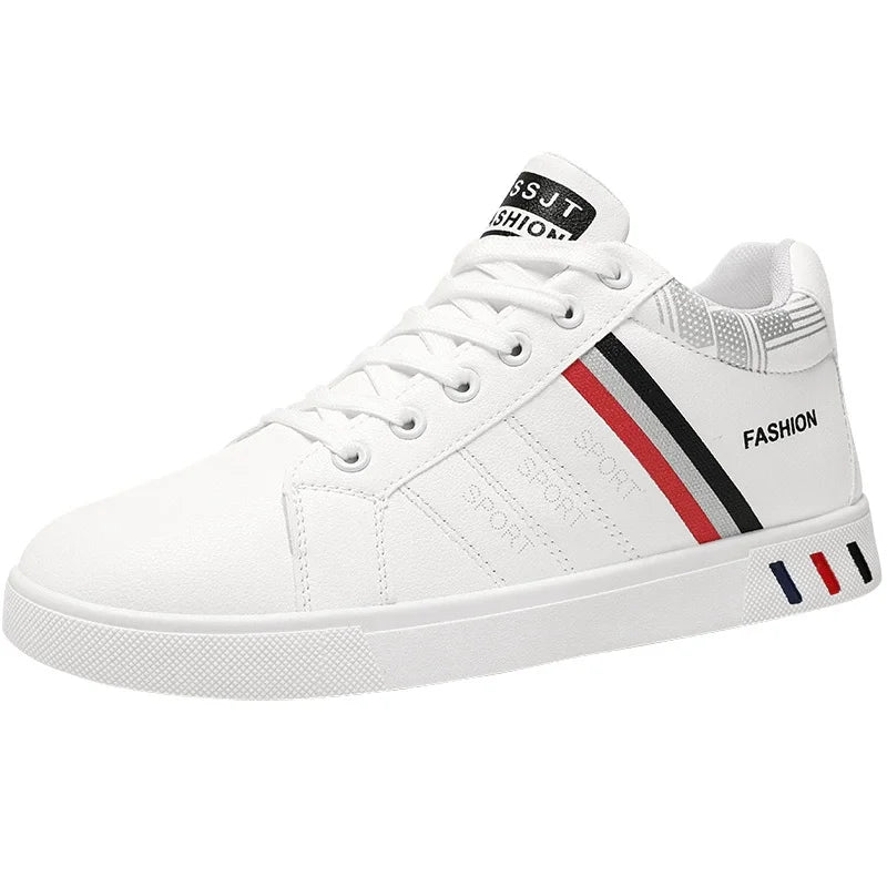 Sneakers casual da uomo, scarpe da skateboard in PU, scarpe basse per studenti, sneakers outdoor, scarpe street con lacci, scarpe da camminata, taglia grande 48