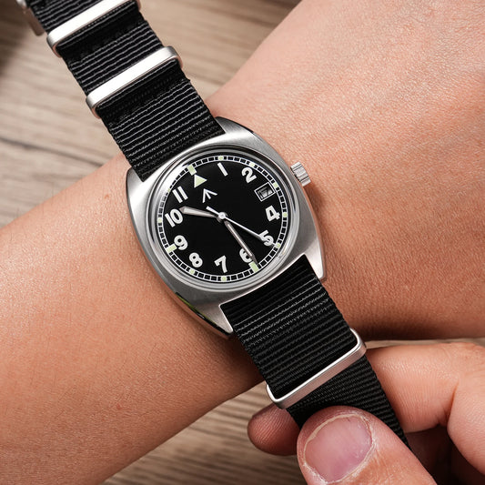 Militado ML17 Uhr mit Miyota Super / GL12 Quarzwerk, C3 und BGW9, Luminova, 100 m wasserdicht, Edelstahluhren