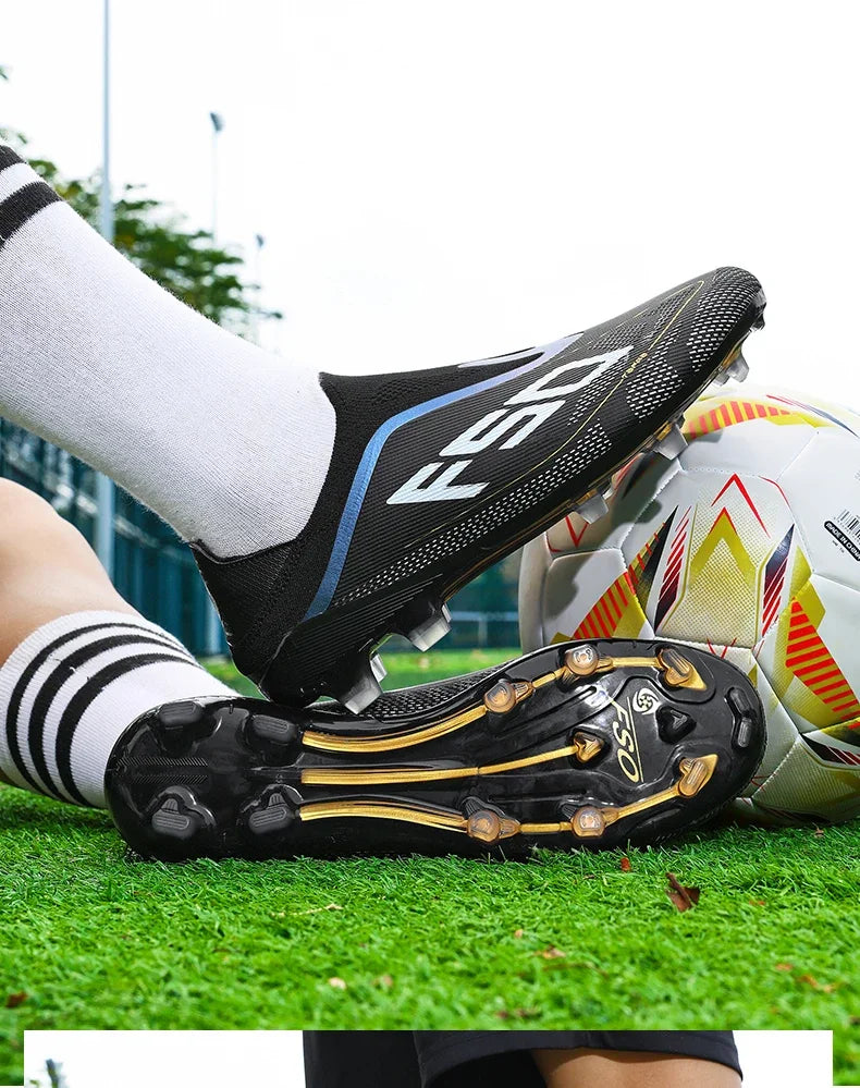 Fodboldstøvler til mænd – Fodboldsko i høj kvalitet – Sneakers – Til kampe – Indendørs – Skridsikre – Græsstøvler – Højt skaft – Futsal – Bestselgere – Udendørs