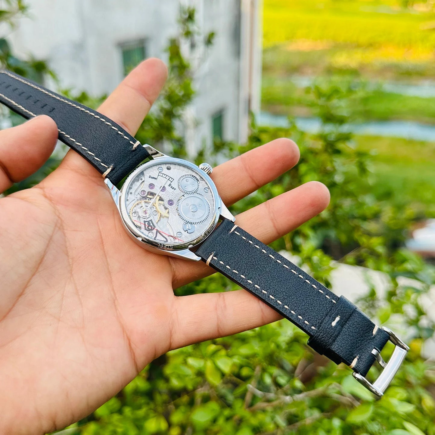 Men's manual mechanical watch for Seagull ST3621 vintage micro rotor watch stainless steel waterproof men wristwatches Dropshipp