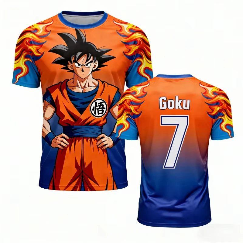 Dragon Ball Z Goku Pánske tričká s motívom anime Detské oblečenie Tričká s krátkym rukávom Základné kúsky Módne novinky Nový štýl Harajuku Y2k