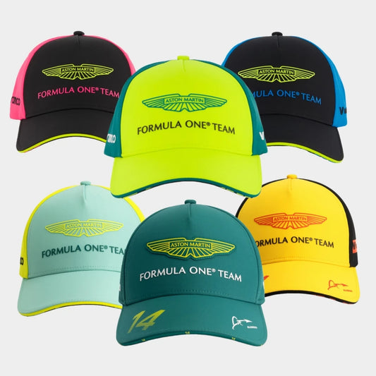 Aston Martin F1 Team 2025 Fernando Alonso Driver Cap，Alonso Spain GP，British GP，Miami GP，Singapore GP，Vegas GP Cap