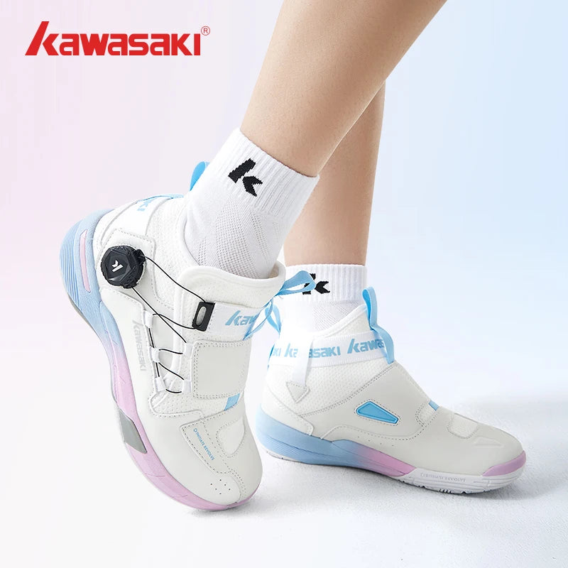 Kawasaki King Series 2.0 Professional Badminton Shoes For Men Women Anti-Twist Sports Original Men's Tennis Shoes Sneakers A3311