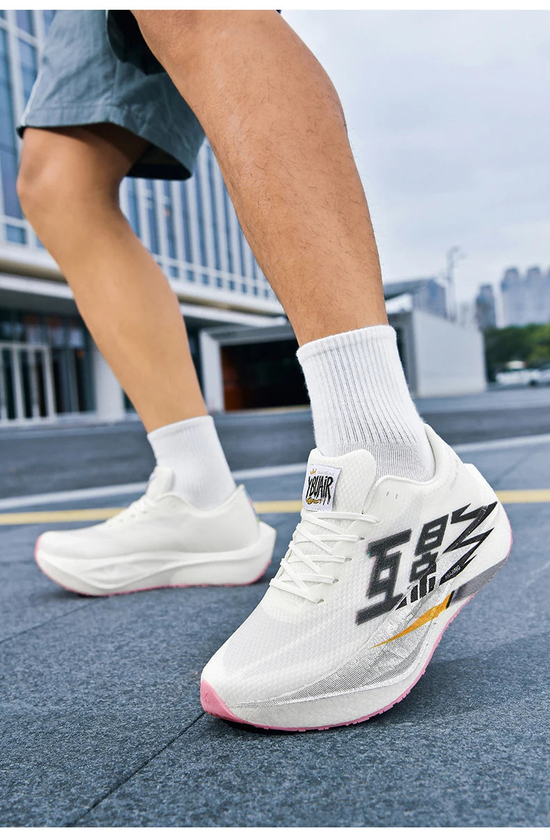 Running Shoes Men Sports Carbon Plate Specialty Breathable Lightweight Women's Comfortable Athletic Non-slip Sneakers Marathon