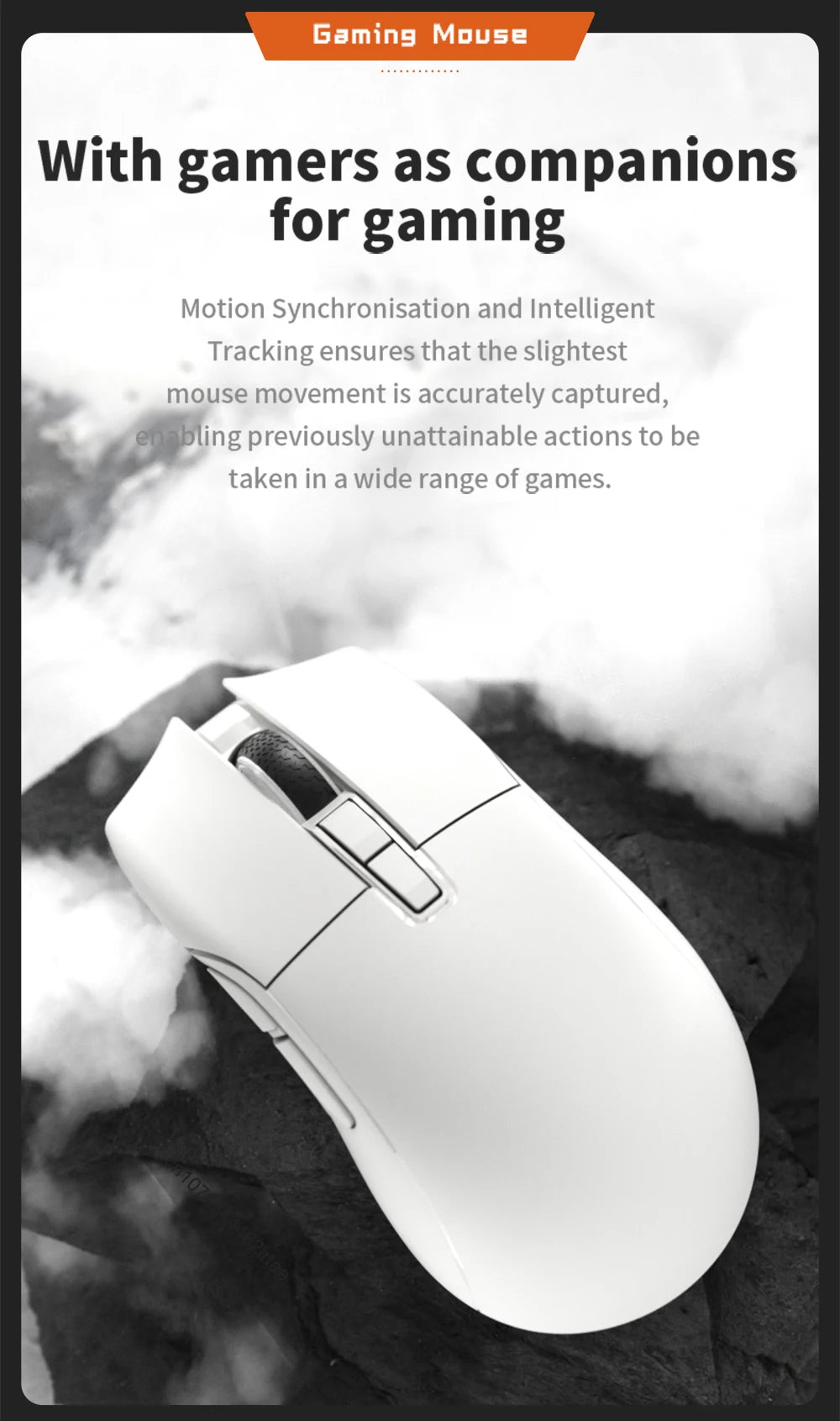 Motospeed Darmoshark N3 Pro Bluetooth brezžična gaming miška, dvojni 8K, tri-mode, polnilna, PAW3395, 64g, ergonomska miška za gamerje