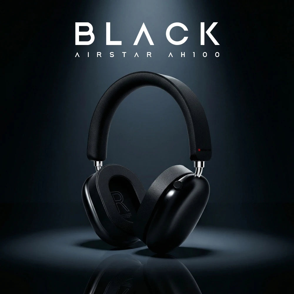 Casque supra-auriculaire Monster Airstar AH100 ANC Bluetooth 6.0 avec annulation active du bruit -45 dB, basses puissantes, sans fil/avec fil