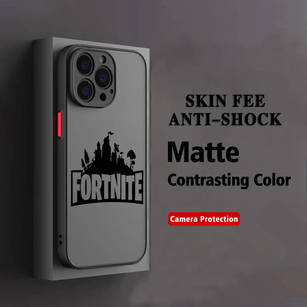 Hot Game F-Fortnites Phone Case For Xiaomi Redmi Note 14 13 12 12S 11 11S 10 10S 9T 9S 8 7 Pro Plus 4G 5G Matte Clear Back Cover