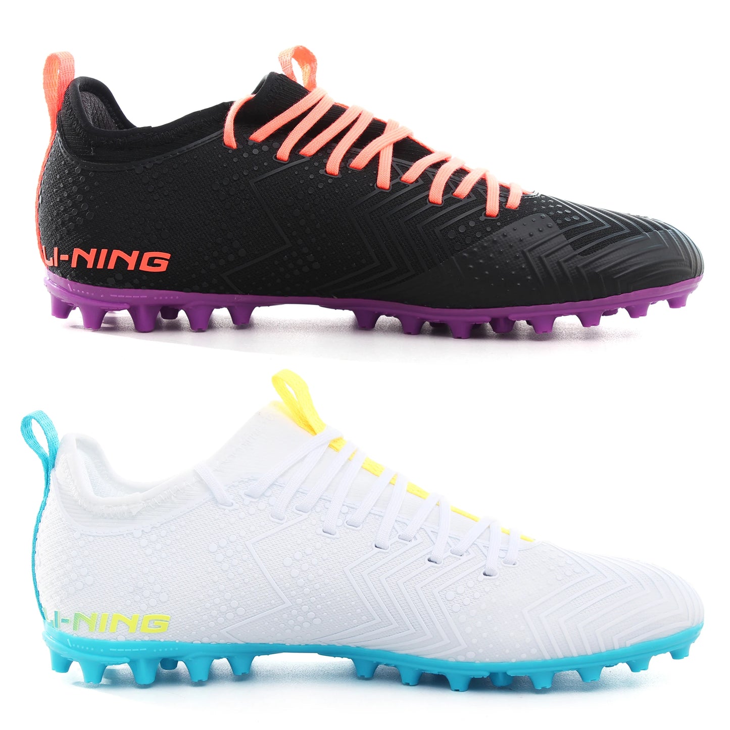 Li-Ning Men's Football Shoes AG Ground Breathable Anti-Slippery Sport Soccer Shoes LINING Footwear Wearable Sneakers YSFU015