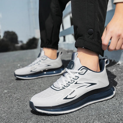 Baskets d'extérieur pour hommes, chaussures de course respirantes et antidérapantes à coussin d'air, de Jogging, de Sport, légères, décontractées