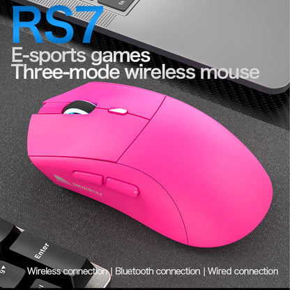 Bezdrátová herní myš SMAILWOLF RS7 Bluetooth, tři režimy, PAW3311, makra s vysokou přesností, pro notebook, gaming i kancelář