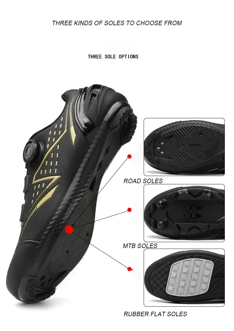 Professional Men's MTB Cycling Shoes White Racing Self-Locking 2024 Speed Road SPD Bicycle Sneakers New Women's Flats Cleats Shoes