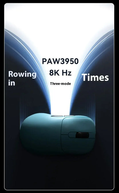 Ajazz AJ179 APEX Wireless Gaming Mouse with Color Screen Base, Bluetooth, PAW3395, 400mAh Battery, 8000Hz Refresh Rate