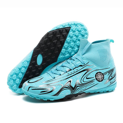 Chaussures de football professionnelles antidérapantes pour enfants, chaussures de sport d'extérieur pour garçons, baskets de futsal pour matchs et entraînements