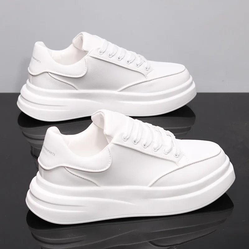 New Couple's Small White Shoes Men's Shoes Women Sports Shoes Men's Sneakers Increased Height Inside Casual Sports Shoes
