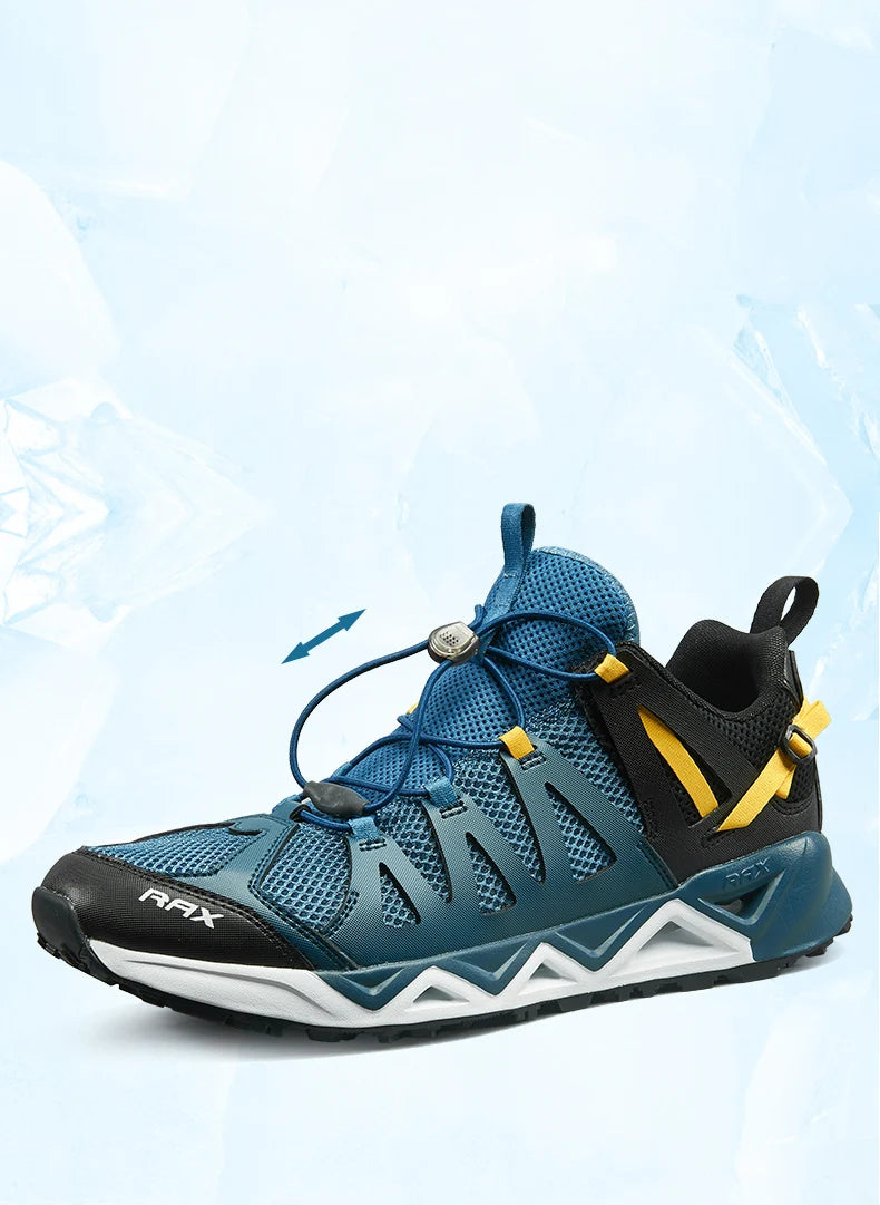 RAX Novos Sapatos de Caminhada de Verão para Homem e Mulher, Respiráveis, para Caminhada em Riachos, Trekking, Aqua Shoes, Pesca Outdoor, Campismo e Sneaker para Homem