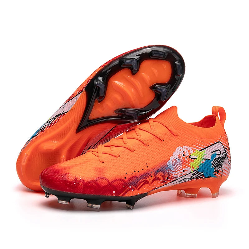 Novas Chuteiras de Futebol para Homem, Chuteiras de Futebol FG Antiderrapantes para Treino, Chuteiras de Futebol com Pitões Longos para Jogo, Ultraleves, Exterior, Dropshipping