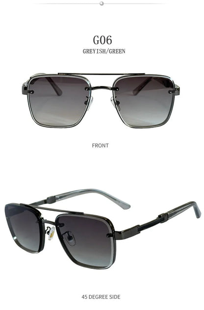 2025 Square Sunglass Men Luxury Vintage Sunglasses Women Trendy Retro Fashion Glasses Gafas De Sol Hombre Lunette Soleil Femme