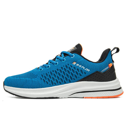 Baasploa Men Running Shoes Brand Male Designer Mesh Casual Sneakers Lightweight Lace-Up New Male Outdoor Sports Tennis Shoe