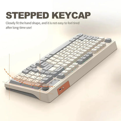 Dual Bluetooth Keyboard 2.4G Wireless Keyboard RGB Backlight Rechargeable Gaming Keyboard For MacBook iPad Tablet PC Accessories