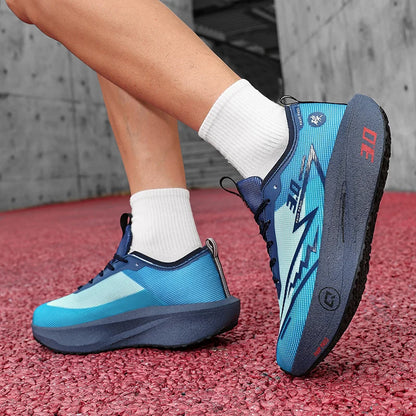 Brand Men's Carbon Plate Running Shoes Soft Cushion Shock Absorbing Sports Shoes Unisex Sneakers Light Anti-Slip Training Shoes