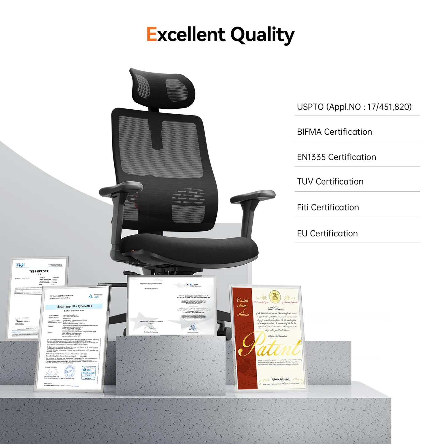 NEWTRAL Ergonomic Office Chair,Auto-Following Backrest,Adaptive Lower Back Support,Adjustable Headrest Seat Depth Computer Chair