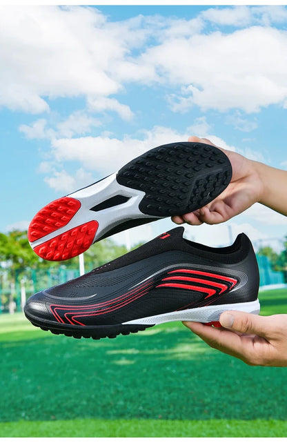 Nouvelles chaussures de football pour hommes TF/FG, chaussures de football professionnelles de haute qualité, chaussures de futsal unisexes pour femmes, vente chaude, crampons ultralégers, baskets.