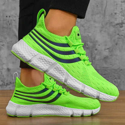 Chaussures de dehors Décontractées pour Homme, Baskets Légères et Respirantes, Plates, Anti-Allure, Course en Plein Air, Marche, Tennis, d'Athlétisme, Jogging