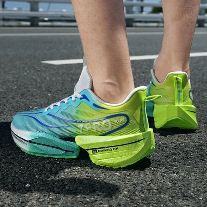 Herren-Sneaker mit Carbon-Platte, Outdoor-Sportschuhe mit weicher Sohle und Mesh-Obermaterial, Laufschuhe, leichte, rutschfeste Freizeitschuhe für Paare, Tennisschuhe