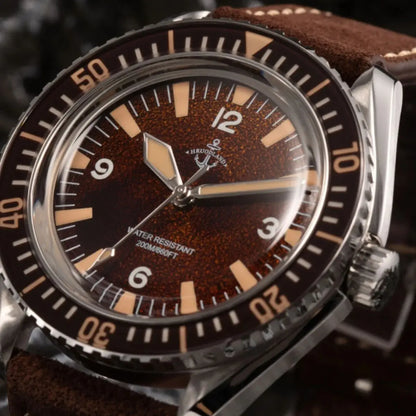 Hruodland 2026 new retro 41MM men's automatic mechanical watch Hangzhou K1 glass stainless steel waterproof 20Bar C3 reloj hombr