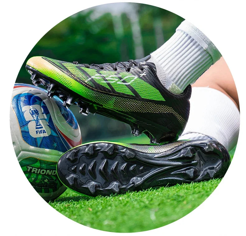 Nouvelles chaussures de football pour hommes, chaussures de sport d'extérieur, chaussures d'entraînement, chaussures de football antidérapantes, baskets professionnelles ultralégères unisexes