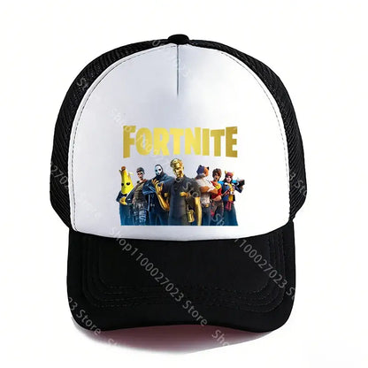 Fortnites Baseball Caps for Adult Boys Girls Cute Cartoon Summer Breathable Mesh Hat Anime Sunbonnet Headgear New Birthday Gifts