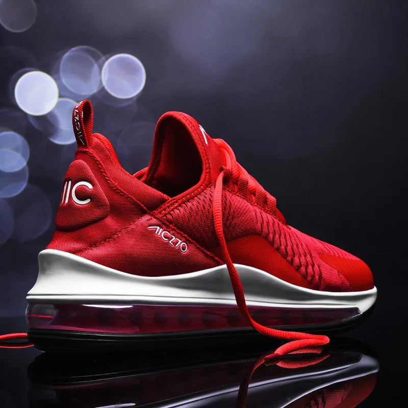 Baskets décontractées à coussin d'air pour hommes, chaussures de sport respirantes en maille absorbant les chocs, antidérapantes, résistantes à l'usure, chaussures de sport d'été