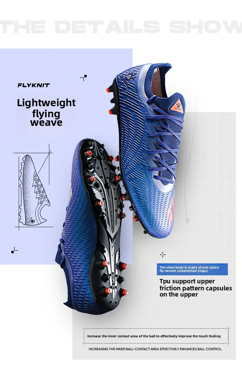 Kelme Adult Professional Soccer Shoes Tf Nail Breaking Youth Training Football Boots Mg Anti Slip Match Football Shoes