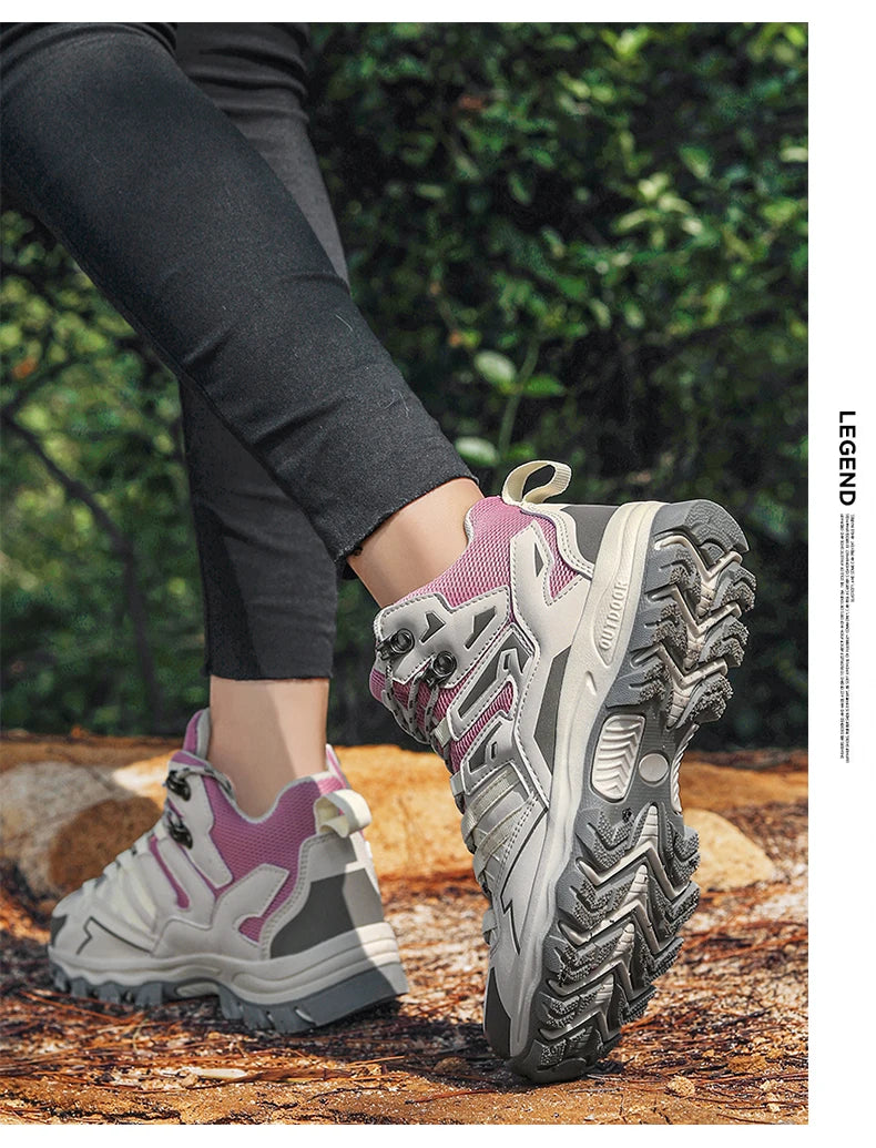 Zapatillas de senderismo unisex, zapatillas deportivas para actividades al aire libre, botas de acampada, zapatillas impermeables de mujer para caminar, zapatillas de senderismo antideslizantes