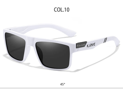 KAROS Fashion Polarized Sunglasses Men Women Luxury Driving Fishing Travel Vintage Square Sun Glasses For Man UV400 Eyewear