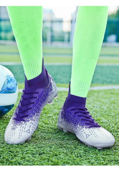 Teenage Adult Football Shoes New Fashion Large Size Sneaker Outdoor Professional Competition Training Football Footwear 31-48