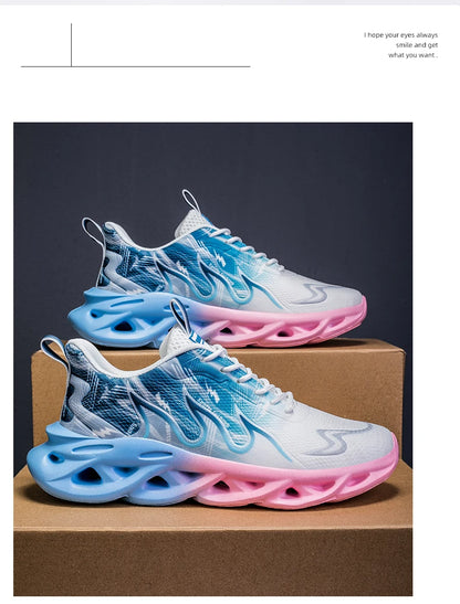 Men Running Shoes Breathable Mesh Sports Shoes Cushion Casual Sneakers Lightweight Comfortable Tennis Shoes﻿ Athletic Footwear