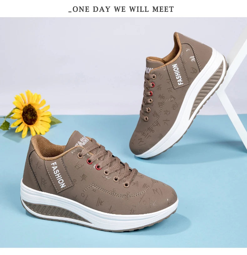 Women’s Sneakers Fashion Women’s Vulcanized Shoes High-Quality Flats Shoes for Women Walking Platform Plus Size Zapatillas Mujer