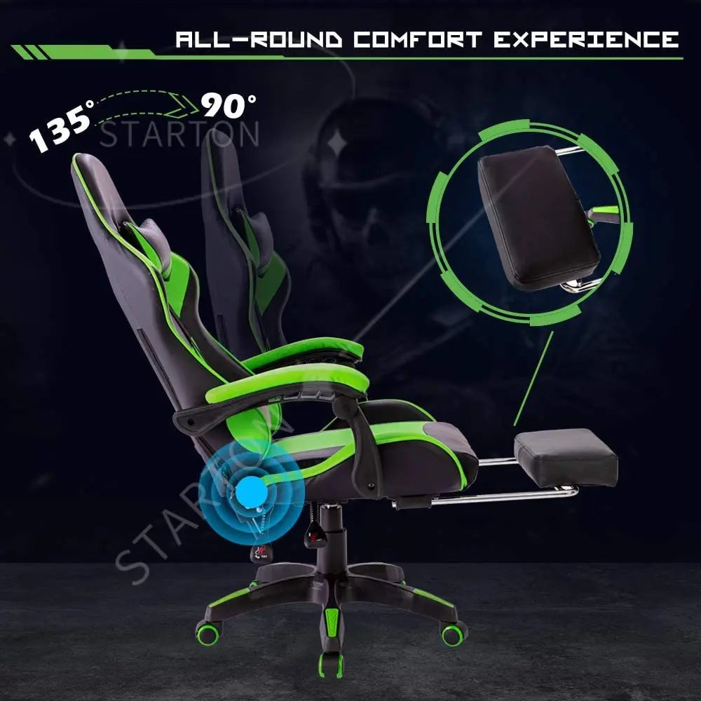 High Back Cheap Office Pink Green PU Leather Computer Chair Gamer Racing Gaming Chair