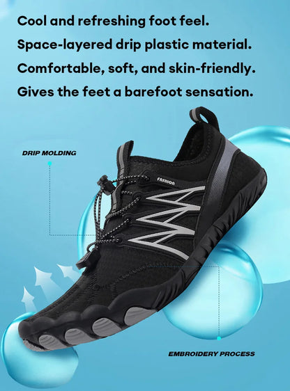 Outdoor Lightweight Men's Trainning Running Barefoot Shoes Qiuck-Dry Swimming Water Shoes Sport Gym Fitness Jogging Sneaker