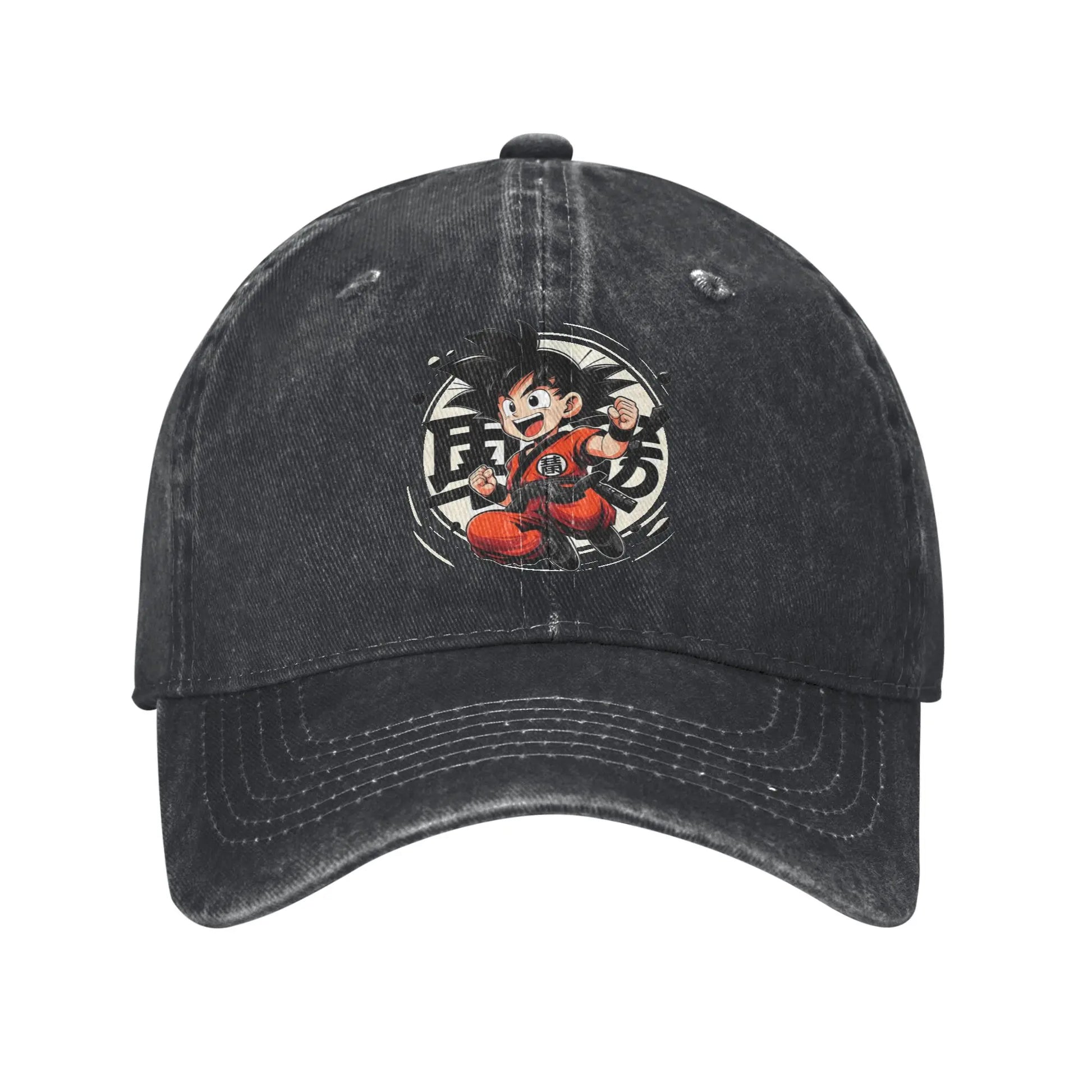 Goku Anime Dragon Ball Men Women Baseball Caps Distressed Denim Hats Cap Vintage Outdoor Running Adjustable Fit Headwear, Produit gaming premium Fraquane
